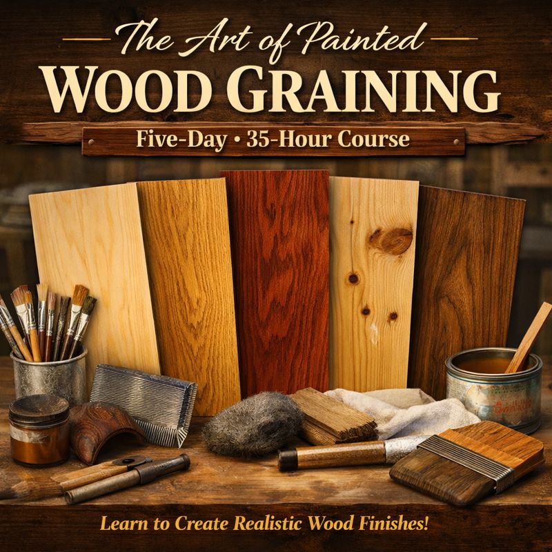 The Art of Painted Wood Graining: Five-Day Intensive Course Frederick, MD