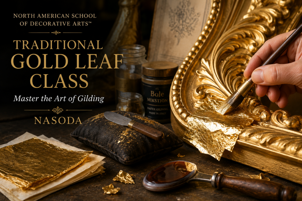 Traditional Gold Leaf Class | Learn Professional Gilding Techniques at NASODA