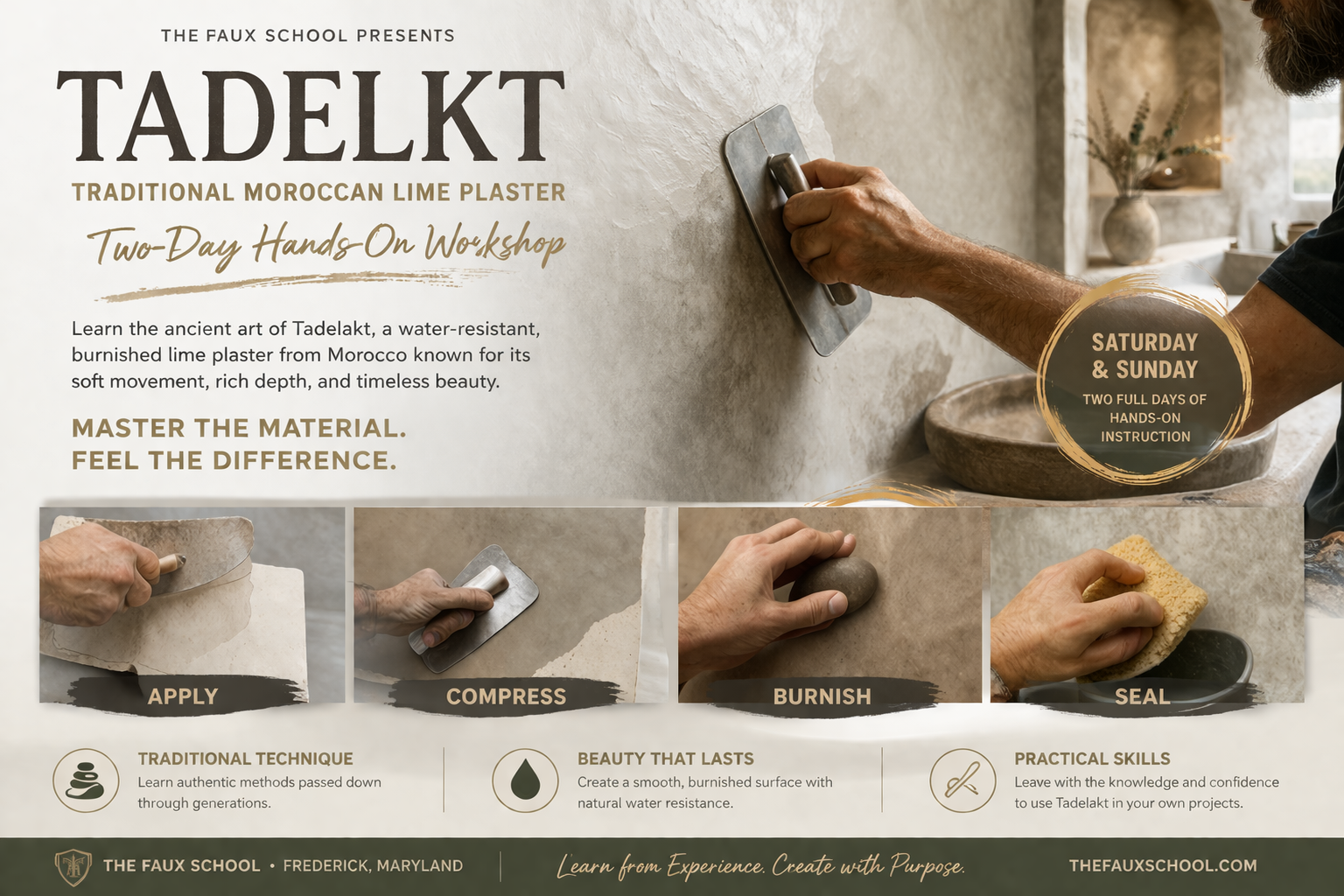 Traditional Moroccan Lime Plaster - Dallas, TX